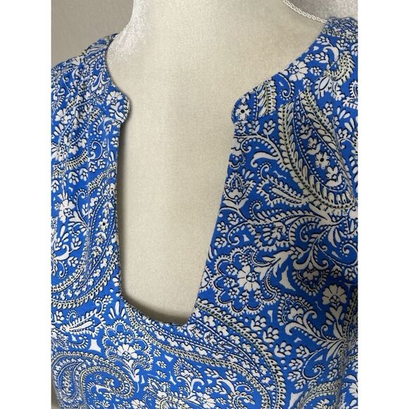 J. Jill Size S Tall A-Line T-Shirt Dress Pockets ST Short Sleeve Summer Cotton - Picture 3 of 11